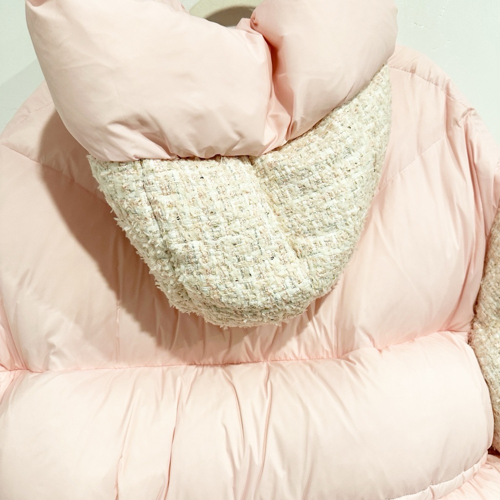 NWT Nicole Benisti Matignon Tweed Coat in Powder Pink Size XXS - Picture 10 of 15
